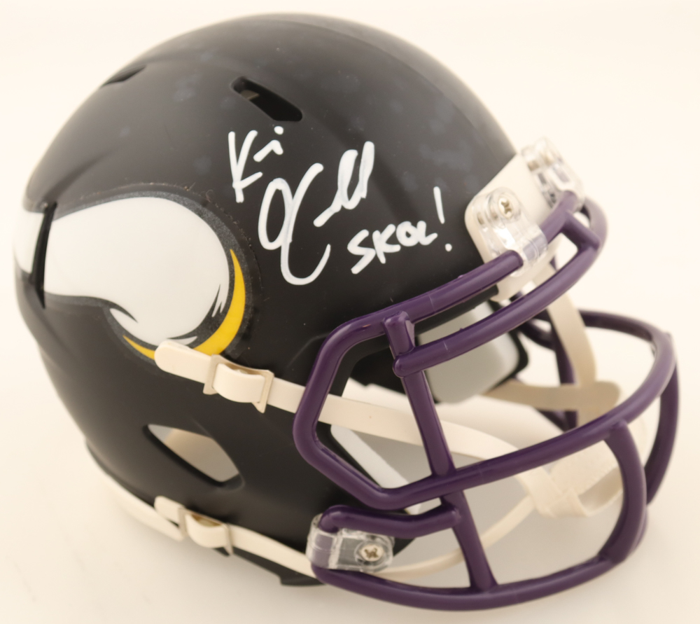 Kevin O'Connell Signed Vikings Speed Mini Helmet Inscribed "SKOL!" (JSA) at PristineAuction.com Kevin O'Connell Signed Vikings Speed Mini Helmet Inscribed "SKOL!" (JSA) at PristineAuction.com