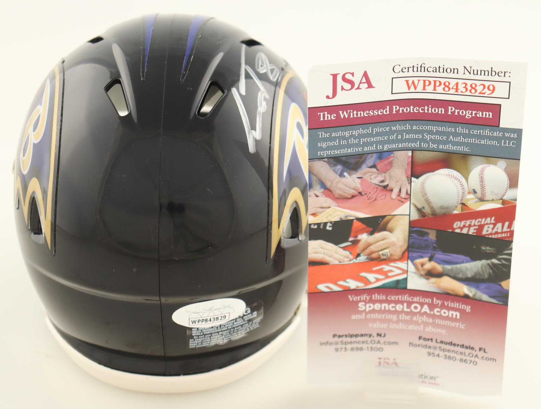 Lamar Jackson Signed Ravens Speed Mini Helmet (JSA) at PristineAuction.com Lamar Jackson Signed Ravens Speed Mini Helmet (JSA) at PristineAuction.com