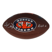 Chris Davis Signed Auburn Tigers Logo NCAA Football Inscribed "Kick 6" (Beckett) at PristineAuction.com