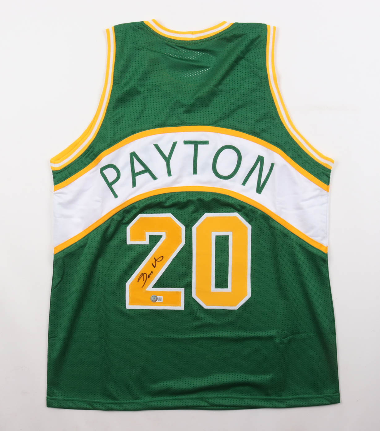 Gary Payton Signed Jersey (Beckett) at PristineAuction.com Gary Payton Signed Jersey (Beckett) at PristineAuction.com