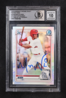 Masyn Winn Signed 2020 Bowman Chrome Draft Refractors #BD59 RC (BGS | Autograph Graded BGS 10) at PristineAuction.com