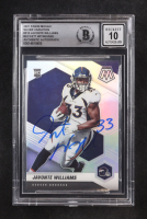 Javonte Williams Signed 2021 Inscribed "33" Panini Mosaic Silver Variation #315-V RC (BGS | Autograph Graded BGS 10) at PristineAuction.com