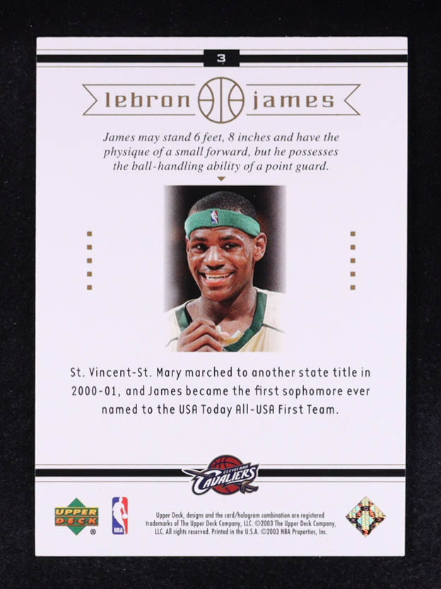 LeBron James 2003 Upper Deck LeBron James Box Set #3 RC at PristineAuction.com LeBron James 2003 Upper Deck LeBron James Box Set #3 RC at PristineAuction.com