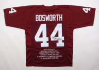 Brian Bosworth Signed Career Highlight Stat Jersey (Beckett) at PristineAuction.com