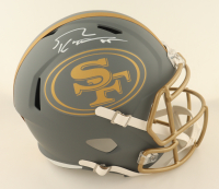 George Kittle Signed 49ers Full-Size Alternate Slate Speed Helmet (Beckett) at PristineAuction.com