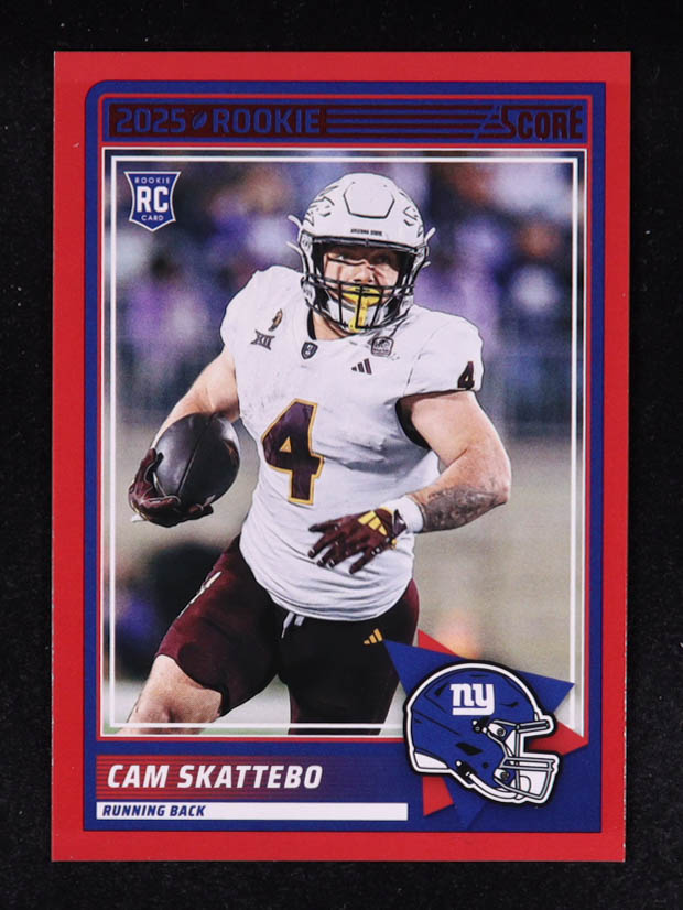 Cam Skattebo 2025 Score Rookies Red #1 RC at PristineAuction.com Cam Skattebo 2025 Score Rookies Red #1 RC at PristineAuction.com