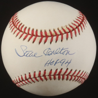 Steve Carlton Signed OML Baseball Inscribed "HOF 94" (ReggieJackson) at PristineAuction.com