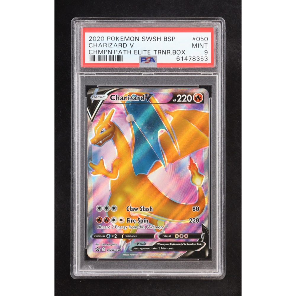 Charizard V 2020 Pokemon TCG Sword & Shield Black Star Promos #SWSH050 (PSA 9) at PristineAuction.com