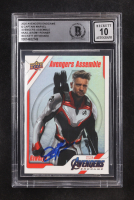 Jeremy Renner Signed 2020 Upper Deck Avengers Endgame & Captain Marvel Avengers Assemble #AA-4 (BGS | Autograph Graded BGS 10) at PristineAuction.com