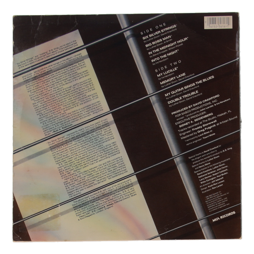 BB King Signed "Six Silver Strings" Vinyl Record Album (PSA) at PristineAuction.com BB King Signed "Six Silver Strings" Vinyl Record Album (PSA) at PristineAuction.com