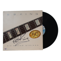 BB King Signed "Six Silver Strings" Vinyl Record Album (PSA) at PristineAuction.com