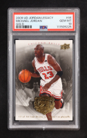 Michael Jordan 2009-10 Upper Deck Michael Jordan Legacy Collection Gold #44 (PSA 10) at PristineAuction.com
