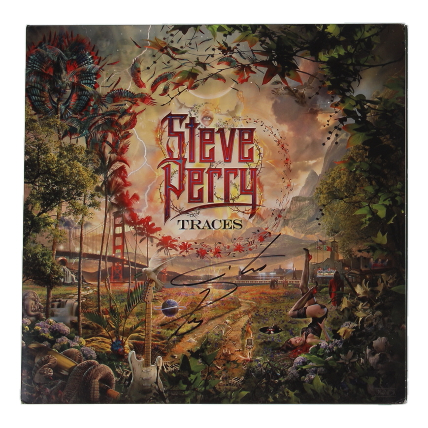 Steve Perry Signed "Traces" Vinyl Record Album Slipcover (JSA) at PristineAuction.com Steve Perry Signed "Traces" Vinyl Record Album Slipcover (JSA) at PristineAuction.com