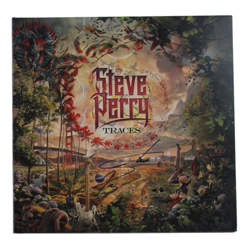 Steve Perry Signed "Traces" Vinyl Record Album Slipcover (JSA) at PristineAuction.com Steve Perry Signed "Traces" Vinyl Record Album Slipcover (JSA) at PristineAuction.com