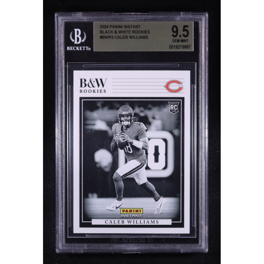 Caleb Williams 2024 Panini Instant Black and White Rookies #BWR3 RC (BGS 9.5) at PristineAuction.com