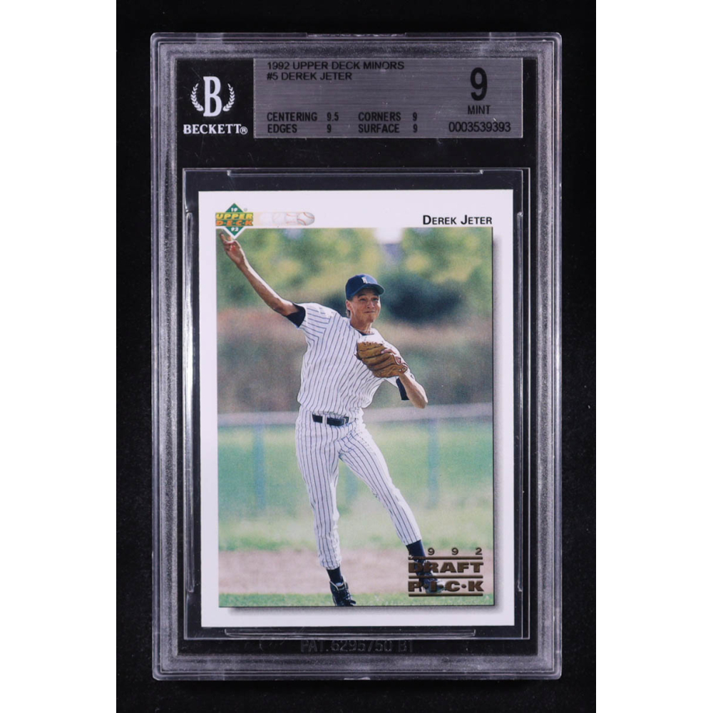 Derek Jeter 1992 Upper Deck Minors #5 RC (BGS 9) at PristineAuction.com