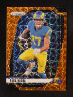 Puka Nacua 2024 Panini Prizm Prizms Orange Lazer #168 at PristineAuction.com