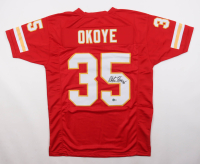 Christian Okoye Signed Jersey (Beckett) at PristineAuction.com
