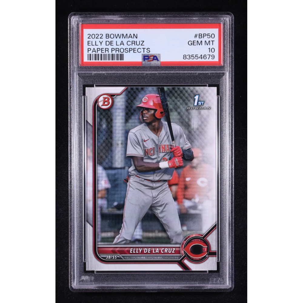 Elly De La Cruz 2022 Bowman Prospects #BP50 RC (PSA 10) at PristineAuction.com