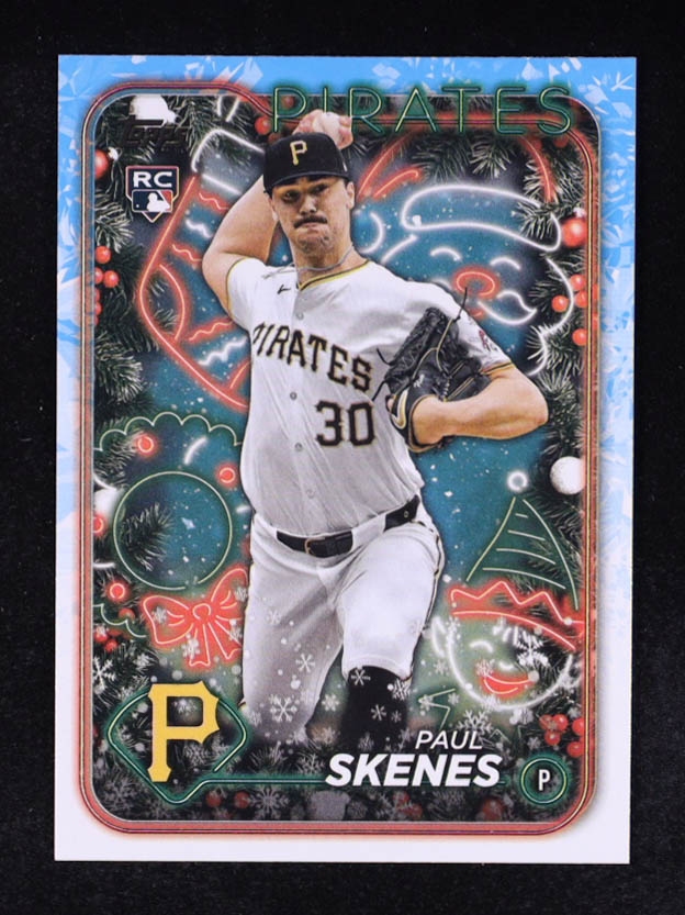 Paul Skenes 2024 Topps Holiday #H165 RC at PristineAuction.com Paul Skenes 2024 Topps Holiday #H165 RC at PristineAuction.com