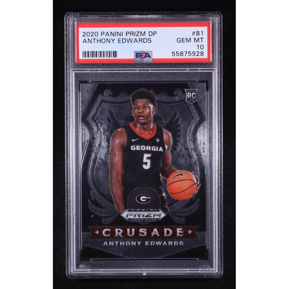 Anthony Edwards 2020-21 Panini Prizm Draft Picks #81 RC (PSA 10) at PristineAuction.com