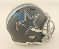 Peyton Hendershot Signed Cowboys Slate Alternate Speed Mini Helmet (Gameday Sports) at PristineAuction.com