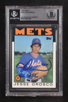 Jesse Orosco Signed 1986 Inscribed "86 WSC" Topps #465 (BGS) at PristineAuction.com