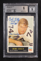 Bob Lilly Signed 1965 Inscribed "HOF 80" "MM Cowboy!" Philadelphia #47 (BGS 6 | Autograph Graded BGS 9) at PristineAuction.com