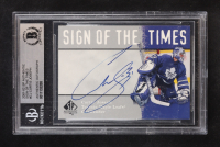Curtis Joseph Signed 2001-02 Upper Deck SP Authentic Sign Of The Times #CJ (BGS) at PristineAuction.com