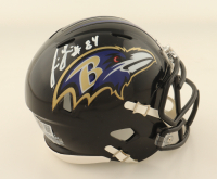 Jermaine Lewis Signed Ravens Speed Mini Helmet (Beckett) at PristineAuction.com