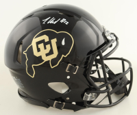Travis Hunter Signed Colorado Buffaloes Full-Size Authentic On-Field Speed Helmet (Beckett) at PristineAuction.com