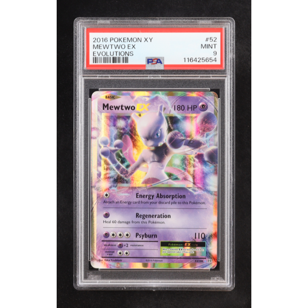 Mewtwo EX 2016 Pokemon XY Evolutions #52 (PSA 9) at PristineAuction.com
