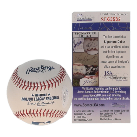 Jesus Luzardo Signed OML Baseball (JSA) at PristineAuction.com Jesus Luzardo Signed OML Baseball (JSA) at PristineAuction.com