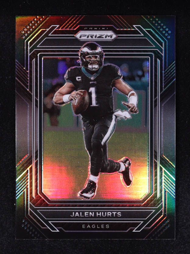 Jalen Hurts 2022 Panini Chronicles Prizm Black Silver #1 at PristineAuction.com Jalen Hurts 2022 Panini Chronicles Prizm Black Silver #1 at PristineAuction.com