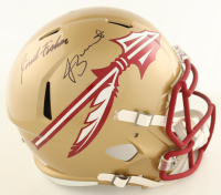 Jimbo Fisher, Kelvin Benjamin & Jameis Winston Signed Florida State Seminoles Full-Size Speed Helmet Inscribed "2013 Natl Champions" (JSA) at PristineAuction.com