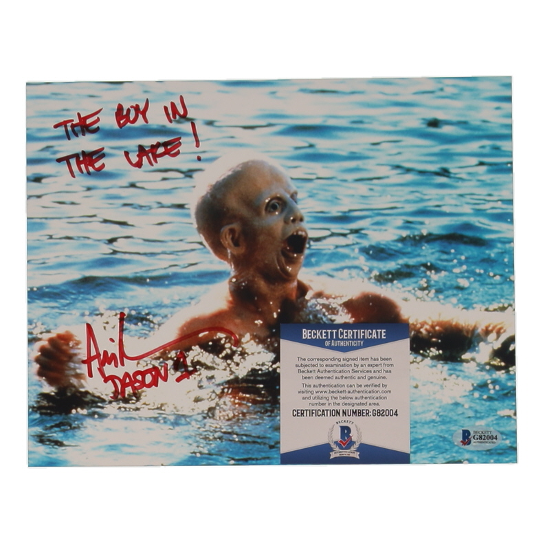 Ari Lehman Signed "Friday The 13th" 8x10 Photo Inscribed "The Boy in the Lake! Jason 1" (Beckett) at PristineAuction.com Ari Lehman Signed "Friday The 13th" 8x10 Photo Inscribed "The Boy in the Lake! Jason 1" (Beckett) at PristineAuction.com