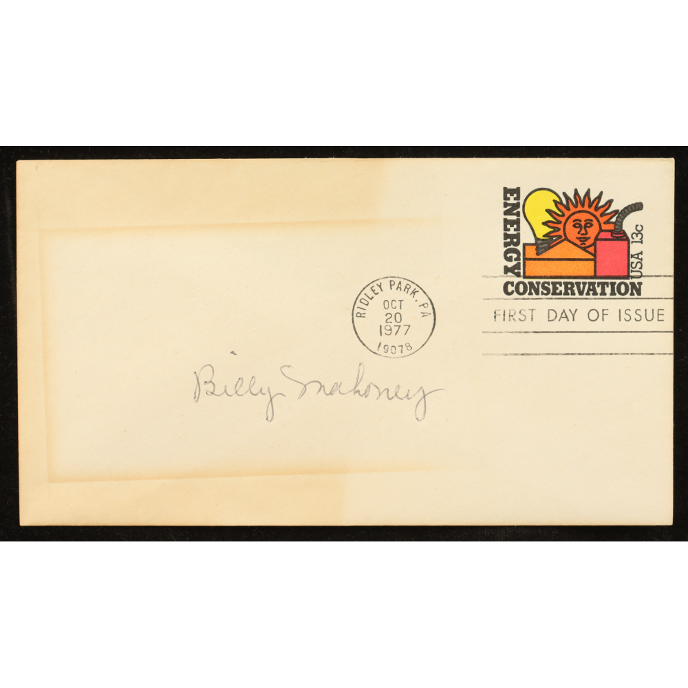 Billy Mahoney Signed 1977 FDC Envelope (Beckett) at PristineAuction.com