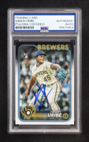 Abner Uribe Signed 2024 Topps Series One #310 RC (PSA | Autograph Graded PSA 10) at PristineAuction.com
