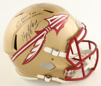 2013 Florida State Seminoles Full-Size Speed Helmet Signed By (4) With Jameis Winston, Jimbo Fisher, Kelvin Benjamin, Karlos Williams Inscribed "2013 Natl Champions" (JSA & PSA) at PristineAuction.com