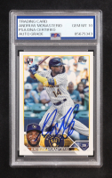 Andruw Monasterio Signed 2023 Topps Update Series #US74 RC (PSA | Autograph Graded PSA 10) at PristineAuction.com