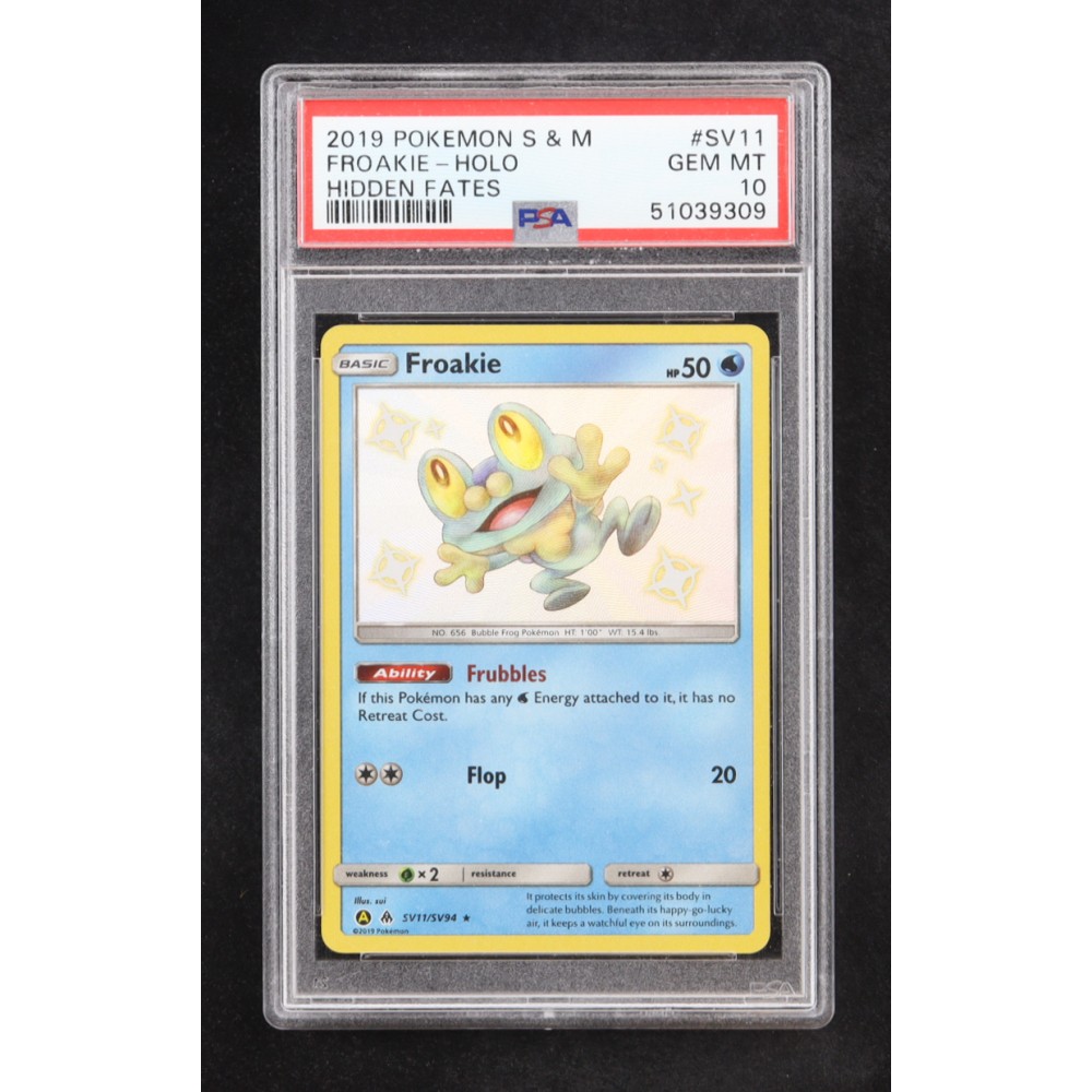 Froakie 2019 Pokemon Sun and Moon Hidden Fates Shiny Vault #SV11 (PSA 9) at PristineAuction.com