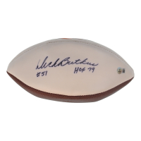 Dick Butkus Signed Bears Logo Football Inscribed "HOF 79" (Beckett) at PristineAuction.com