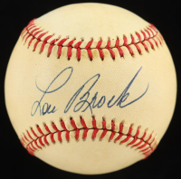 Lou Brock Signed ONL Baseball Inscribed "SB 938" (PSA) at PristineAuction.com