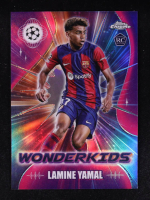 Lamine Yamal 2023-24 Topps Chrome UEFA Club Competitions Wonderkids #WK3 RC at PristineAuction.com