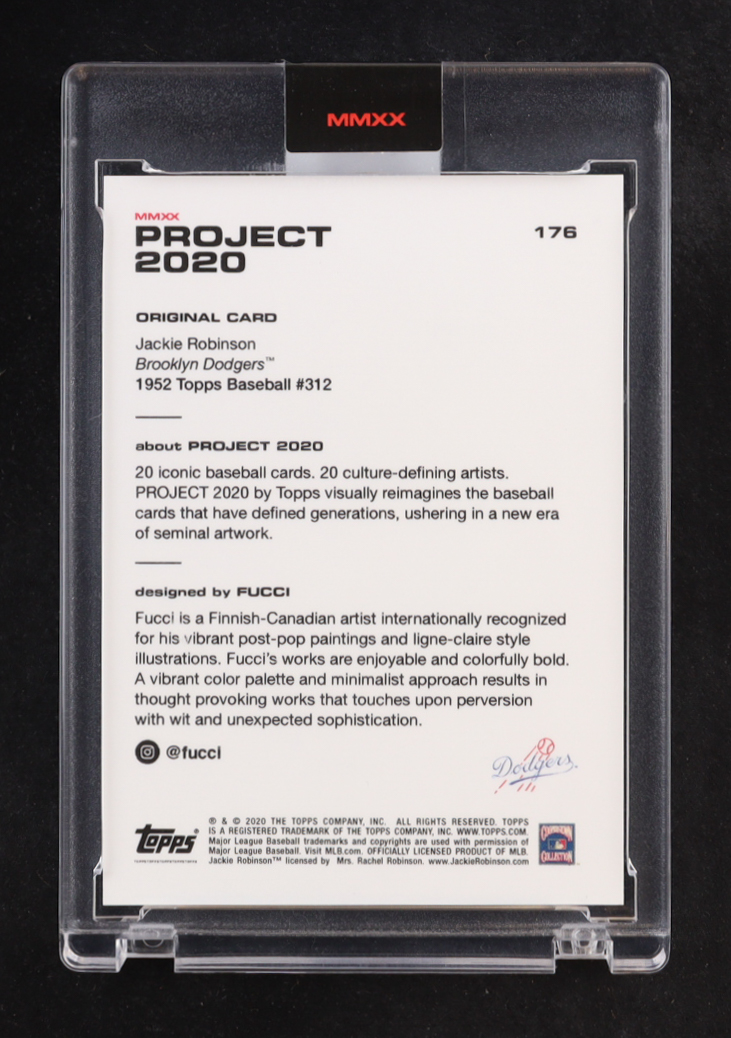 Jackie Robinson 2020 Topps Project 2020 #176 / Fucci at PristineAuction.com Jackie Robinson 2020 Topps Project 2020 #176 / Fucci at PristineAuction.com