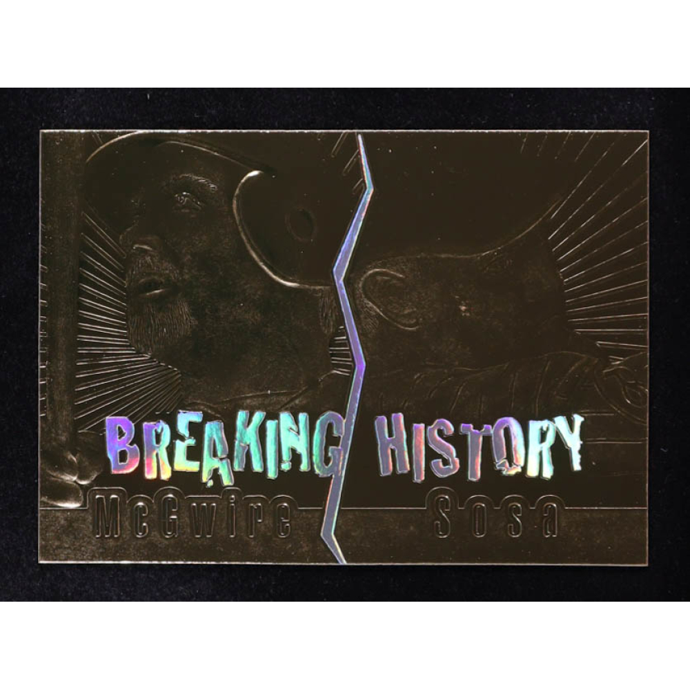Mark McGwire / Sammy Sosa 1998 Breaking History 23KT Gold #NNO at PristineAuction.com