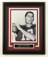 Joe Namath Alabama Crimson Tide Custom Framed Photo Display at PristineAuction.com