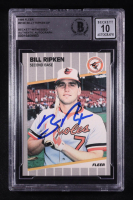 Bill Ripken Signed 1989 Fleer #616E DP / Black Box Covering Bat Knob (BGS | Autograph Grade 10) at PristineAuction.com