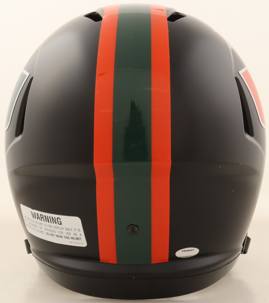 Vinny Testaverde Signed Miami Hurricanes Full Size Speed Helmet Inscribed "Heisman 86" (Schwartz) at PristineAuction.com Vinny Testaverde Signed Miami Hurricanes Full Size Speed Helmet Inscribed "Heisman 86" (Schwartz) at PristineAuction.com
