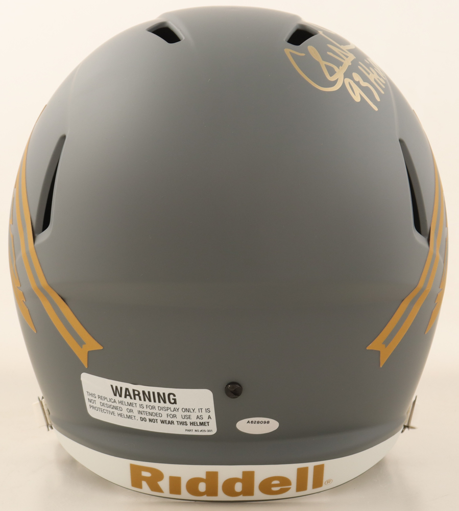 Charlie Ward Signed Florida State Seminoles Full-Size Slate Alternate Speed Helmet Inscribed "93 Heisman" (Schwartz Sports) at PristineAuction.com Charlie Ward Signed Florida State Seminoles Full-Size Slate Alternate Speed Helmet Inscribed "93 Heisman" (Schwartz Sports) at PristineAuction.com